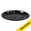 Aanbieding: 4x Goldplast herbruikbaar bord 22 cm zwart (25 stuks) 402759 - 1