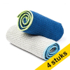Aanbieding: 4x Microvezel keukenhanddoek 50 x 70 cm (2 stuks) SDR07331 - 1