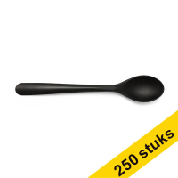 Aanbieding: 5x Conpax Folia herbruikbare dessertlepel zwart (50 stuks)