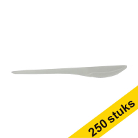 Aanbieding: 5x Conpax Folia herbruikbare mes wit (50 stuks)