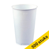 Aanbieding: 5x Wegwerpbeker plastic wit 300 ml (100 stuks) 402994 - 1
