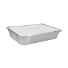 Aluminium festival snackbak met kartonnen deksel 210 x 150 x 40 mm (25 stuks) 423554 - 1