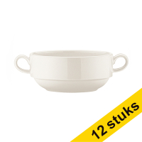Banquet soepkop met 2 oren Off white 350cc (12 stuks)