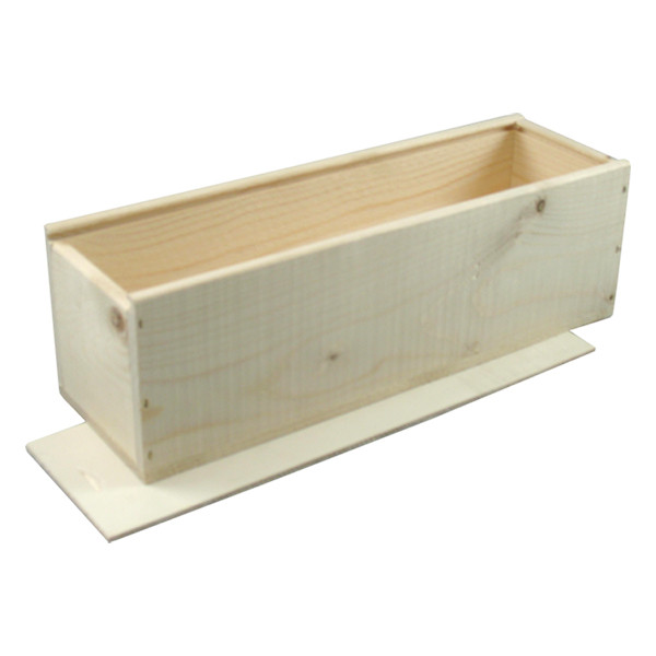 White label Champagne schuifkist met deksel hout 337 x 101 x 100 mm (5 stuks) 479120 402923 - 1