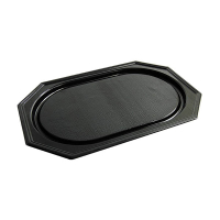 Conpax cateringschaal gerecycleerd PET 35 x 25 cm zwart (10 stuks) 402981