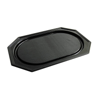 Conpax cateringschaal gerecycleerd PET 45 x 30 cm zwart (10 stuks) 402982