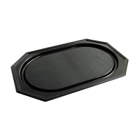 Conpax cateringschaal gerecycleerd PET 55 x 36 cm zwart (10 stuks) 402983