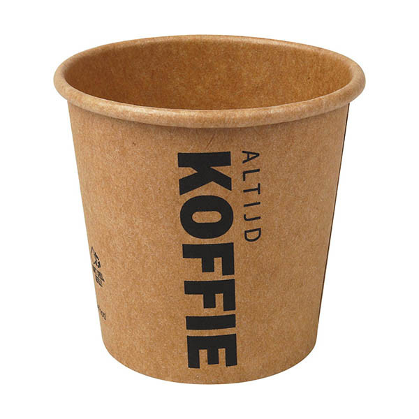 Conpax kartonnen koffiebeker 118 ml (50 stuks) 402989 - 1