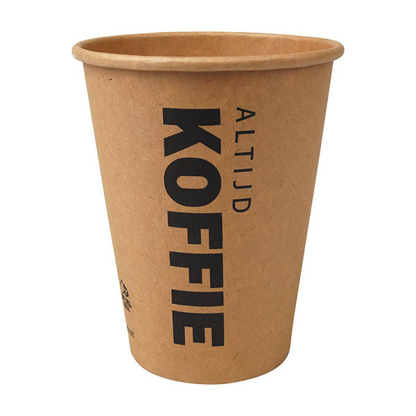 Conpax kartonnen koffiebeker 300 ml (50 stuks) 402992 - 1