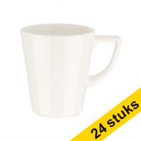 White label Core koffiemok met oor Off white 300cc (24 stuks) bo12035 404206