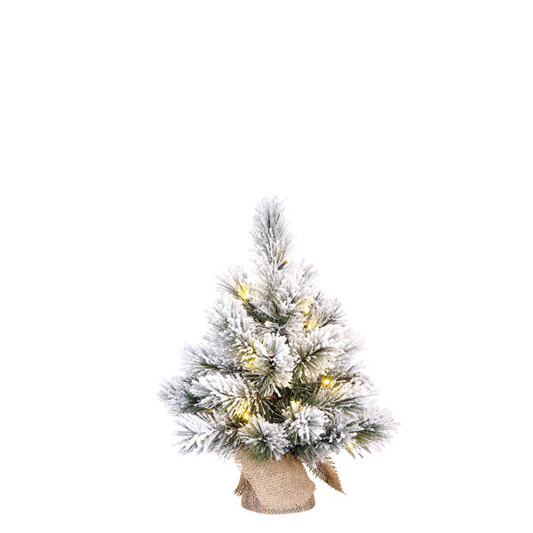 Dinsmore kunstkerstboom besneeuwd 45 cm incl. 10 lampjes LBB00093 - 1
