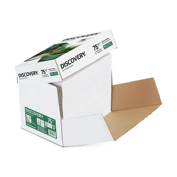White label Discovery fast pack papier 40 dozen van 2.500 vel A4 - 75 grams  068814 - 2