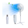 Extralink ventilator staand met 3 snelheidsstanden wit (40 cm) 263356 - 3