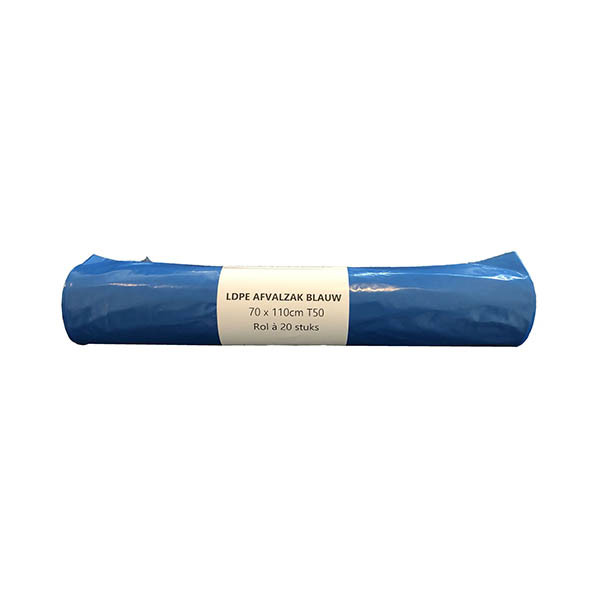 GB Products LDPE T50 afvalzak 120 liter blauw (20 zakken) 298122 - 1