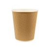 GB Products karton geribbelde koffiebekers 360cc (500 stuks) 298139 - 1