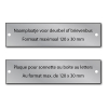 Gegraveerde naamplaat aluminium met schroeven (max. 120 x 30 mm) 423333 - 1