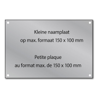 White label Gegraveerde naamplaat aluminium met schroeven (max. 150 x 100 mm) 612014 423323