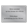 Gegraveerde naamplaat aluminium met schroeven (max. 150 x 100 mm) 423323 - 1