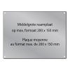 Gegraveerde naamplaat aluminium met schroeven (max. 200 x 150 mm) 423329 - 1