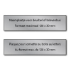 Gegraveerde naamplaat aluminium zelfklevend (max. 120 x 30 mm) 423332 - 1