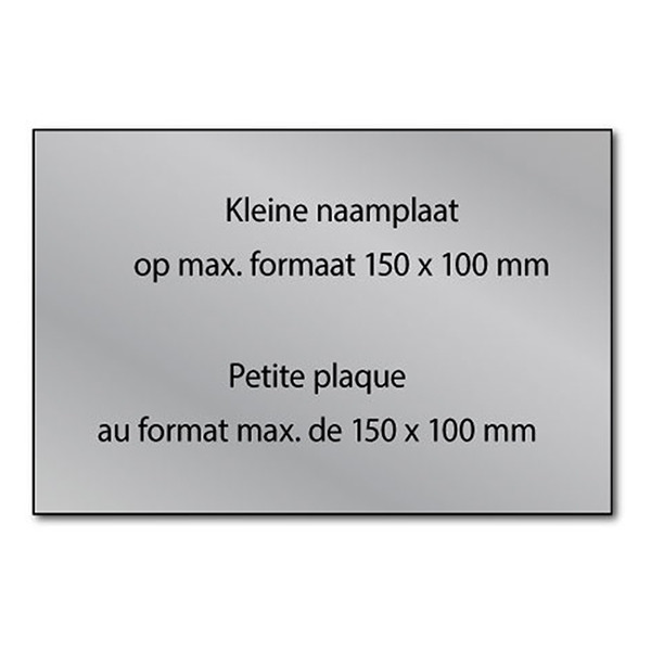 White label Gegraveerde naamplaat aluminium zelfklevend (max. 150 x 100 mm) 612013 423322 - 1