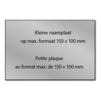 White label Gegraveerde naamplaat aluminium zelfklevend (max. 150 x 100 mm) 612013 423322