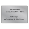 Gegraveerde naamplaat aluminium zelfklevend (max. 150 x 100 mm) 423322 - 1