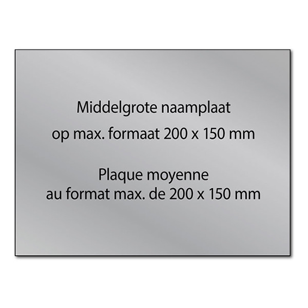 White label Gegraveerde naamplaat aluminium zelfklevend (max. 200 x 150 mm) 613513 423328 - 1