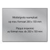Gegraveerde naamplaat aluminium zelfklevend (max. 200 x 150 mm) 423328 - 1