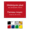 Gegraveerde naamplaat kunststof met schroeven (max. 200 x 150 mm) 423327 - 1