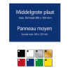 Gegraveerde naamplaat kunststof zelfklevend (max. 200 x 150 mm) 423326 - 1