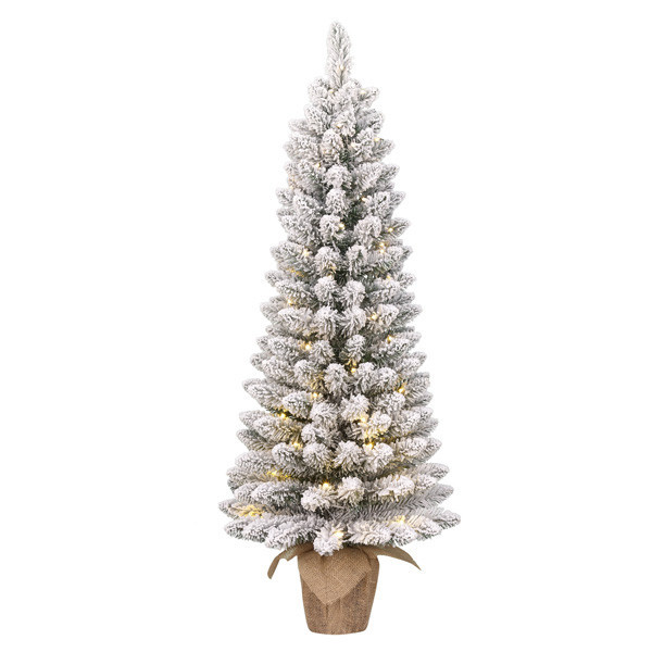 Gerlos kunstkerstboom besneeuwd 90 cm incl. 40 lampjes LBB00063 - 1