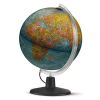 White label Globe met verlichting Atmosphere Line geografisch 30 cm NR-0331H2ND-NL 400776