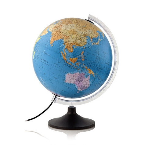 White label Globe met verlichting solid line P politiek 30 cm NR-0331P1PA-NL 828044 - 1