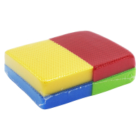 White label HACCP spons groen, geel, blauw & rood (4 stuks)  SDR00529