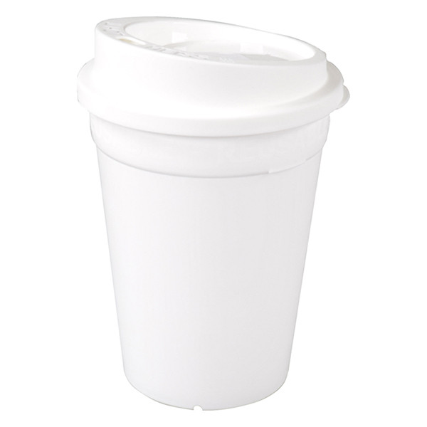 White label Herbruikbare beker wit 320 ml (20 stuks) 601550 402930 - 2