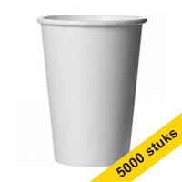 Kartonnen koffiebekers wit (5.000 stuks)