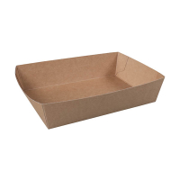 Kartonnen snackbakje A50 bruin 160 x 110 x 40 mm (100 stuks) 423549