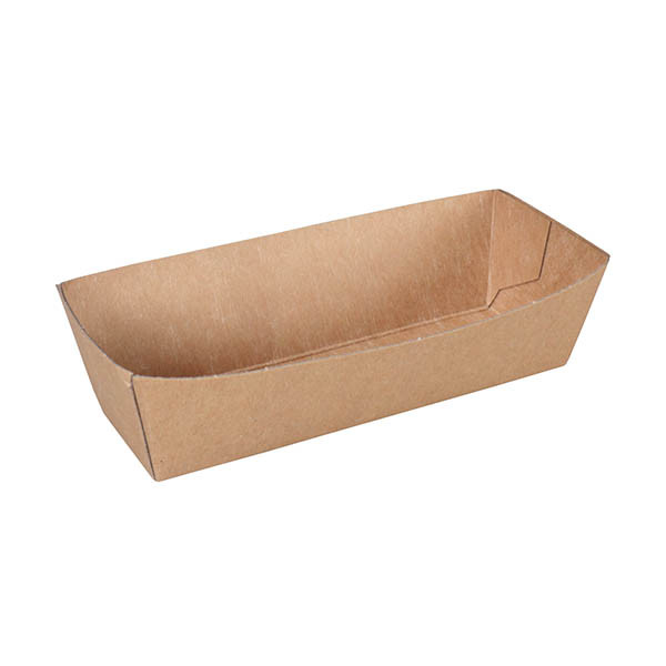 Kartonnen snackbakje A5 bruin 105 x 33 x 30 mm (100 stuks) 423548 - 1