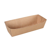 Kartonnen snackbakje A5 bruin 105 x 33 x 30 mm (100 stuks) 423548