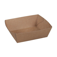 Kartonnen snackbakje A7 bruin 90 x 70 x 35 mm (100 stuks) 423550