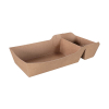 Kartonnen snackbakje A9 + 1/A22 bruin 150 x 70 x 35 mm (100 stuks) 423553 - 1