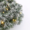 Norton kerstkrans besneeuwd Ø 45 cm 20 lampjes op batterijen LBB00033 - 2
