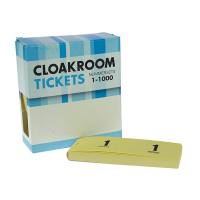 Nummer-/ garderobeblokken geel 221454