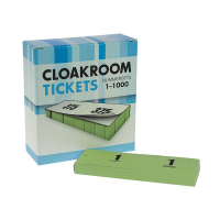 Nummer-/ garderobeblokken groen 221455