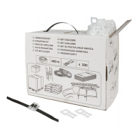 White label PP-band zwart met gespen in dispenserdoos (12 mm x 0,55 mm) 300.003 206253