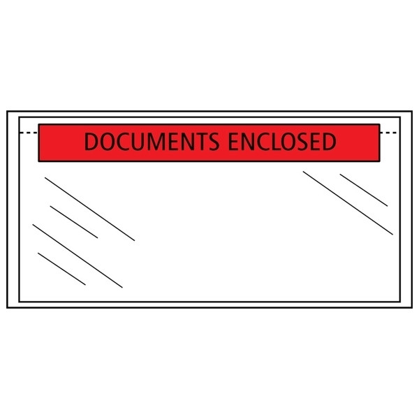 White label Paklijst envelop documents enclosed 225 x 165 mm - A5 zelfklevend (1000 stuks) 310502 209200 - 1