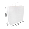 Papieren draagtas wit 450 x 480 x 170 mm (100 stuks) 402708 - 3