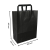 Papieren draagtas zwart 260 x 350 x 120 mm (250 stuks) 402880 - 3