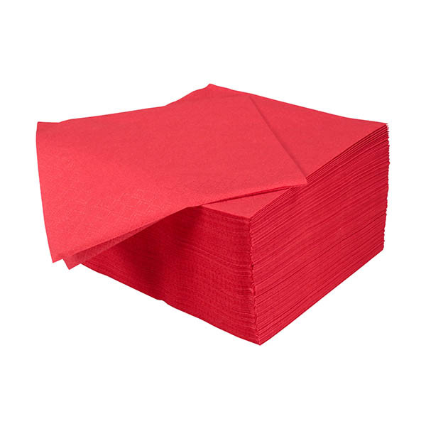 Servet 2-laags rood (250 stuks) 423519 - 1
